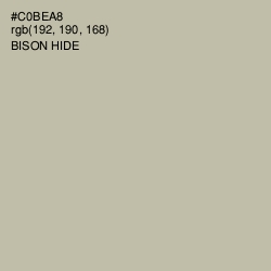 #C0BEA8 - Bison Hide Color Image